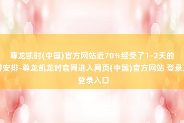 尊龙凯时(中国)官方网站近70%经受了1-2天的出游安排-尊龙凯龙时官网进入网页(中国)官方网站 登录入口